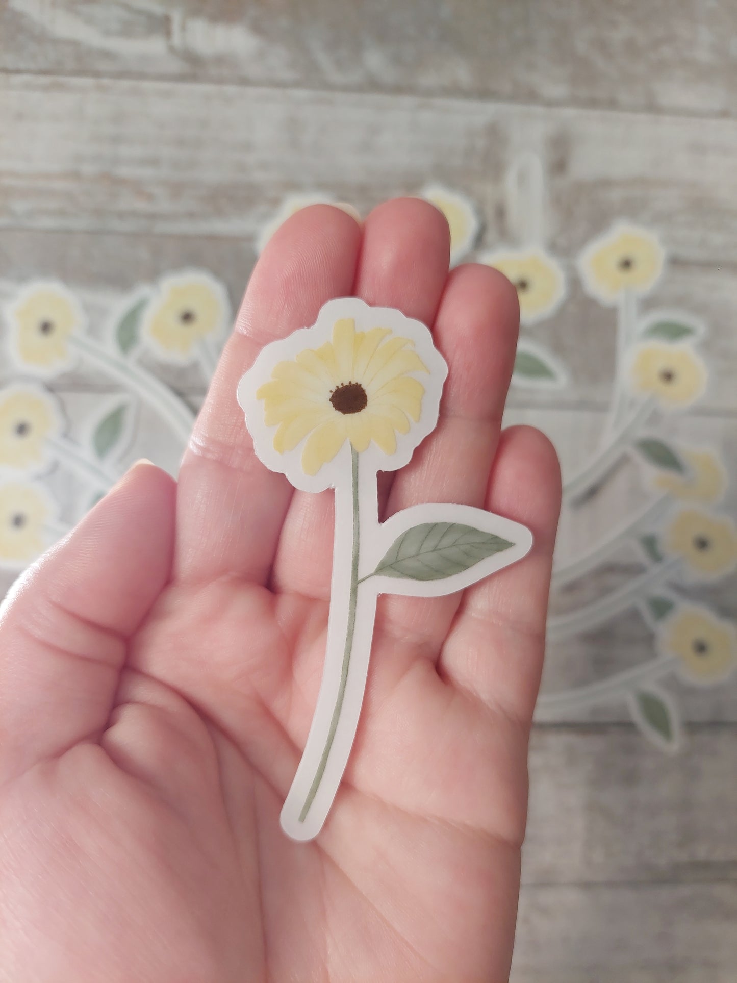 Yellow Daisy Sticker