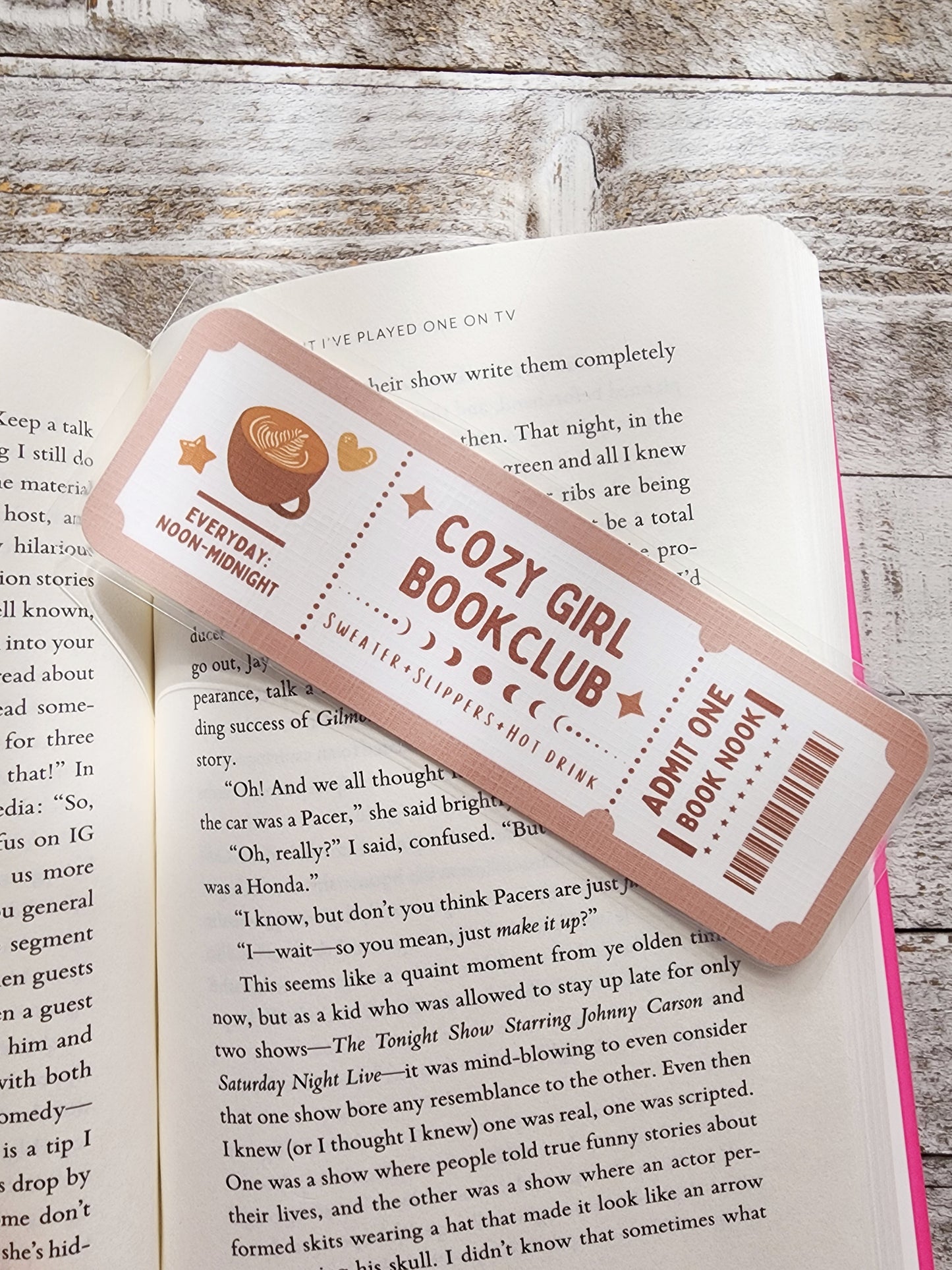 Cozy Girl Bookclub Bookmark