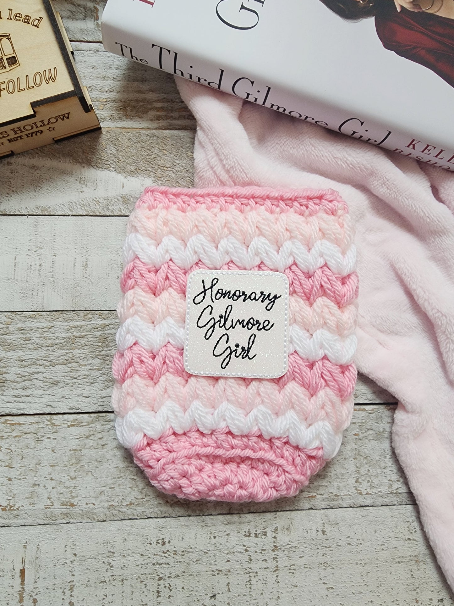 Pink Honorary Gilmore Girl Iced Coffee Cozy