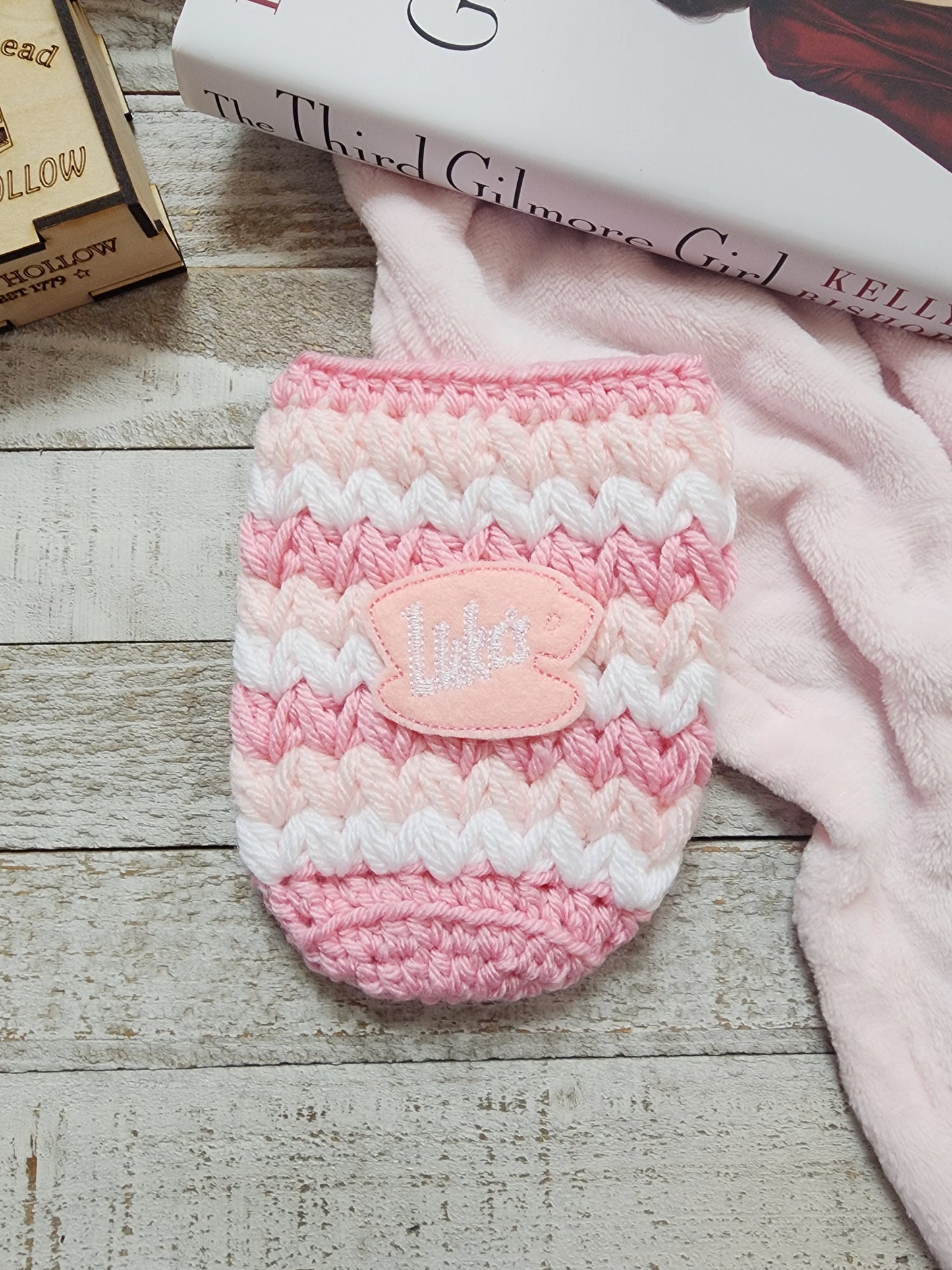 Pink Luke's Iced Coffee Cozy