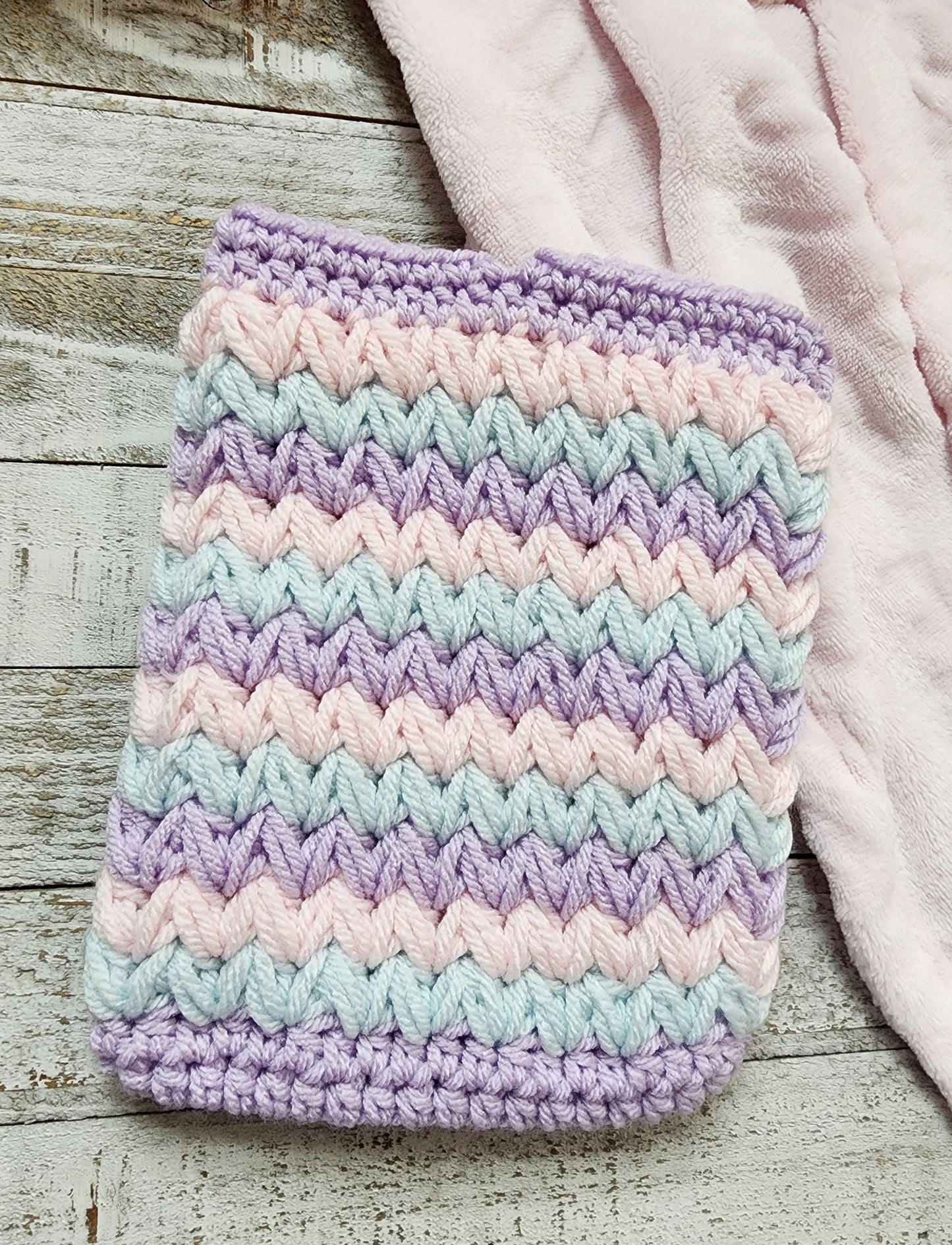 Purple, Pink, & Blue Stripes Kindle Sleeve