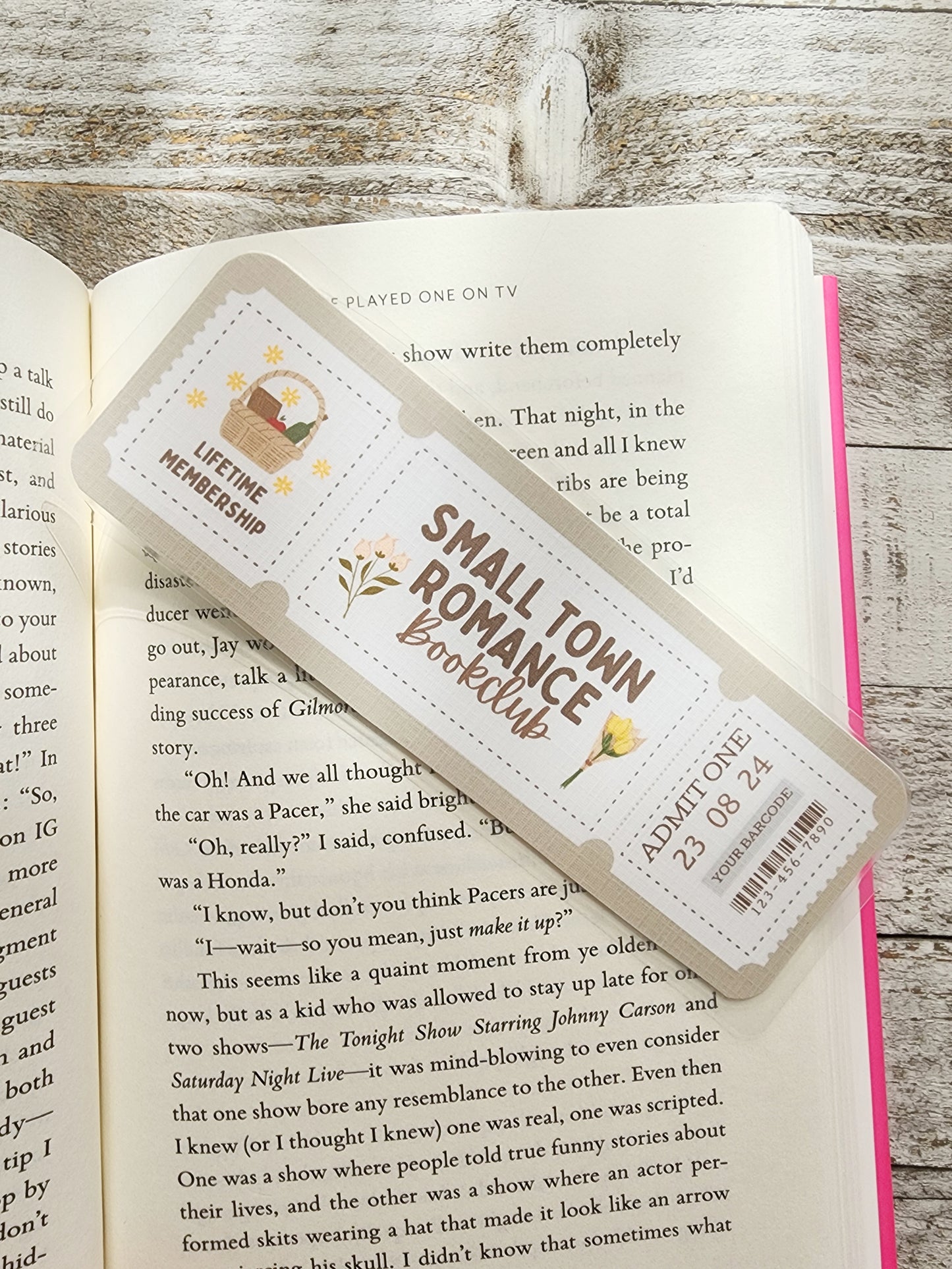Small Town Romance Bookclub Bookmark