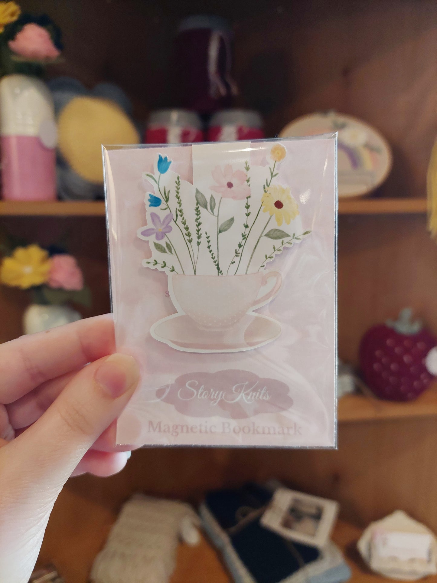 Teacup Magnetic Bookmark