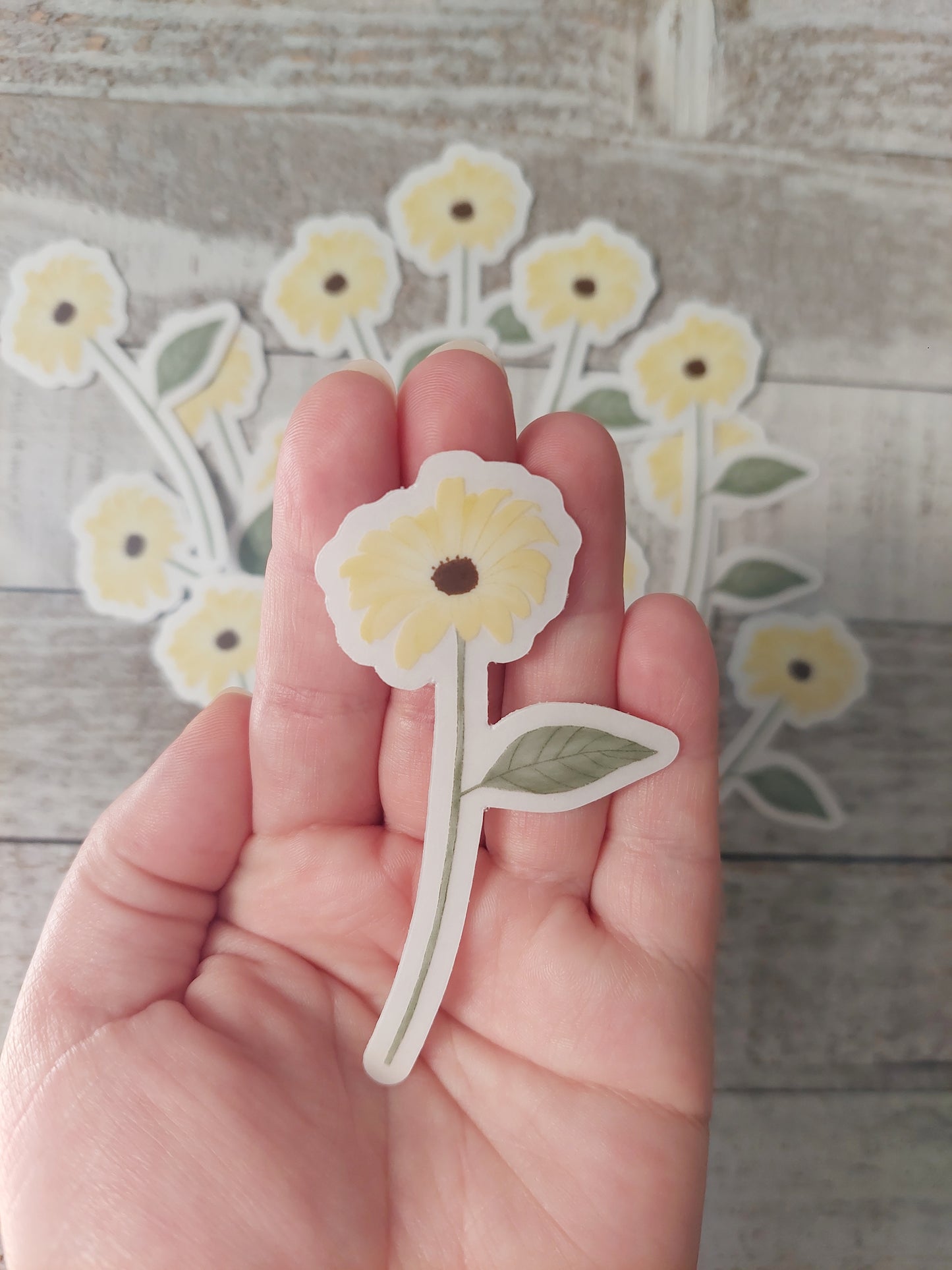 Yellow Daisy Sticker