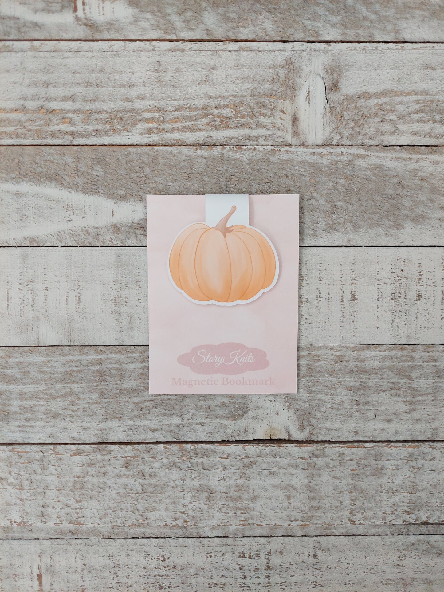 Orange Pumpkin Magnetic Bookmark