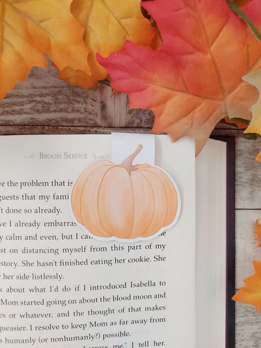 Orange Pumpkin Magnetic Bookmark