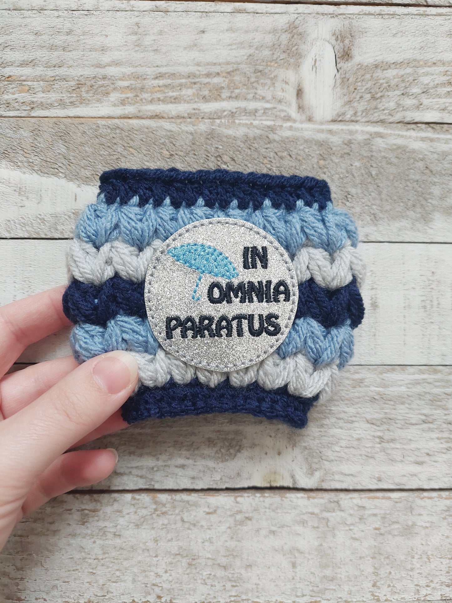 In Omnia Paratus Coffee Cozy