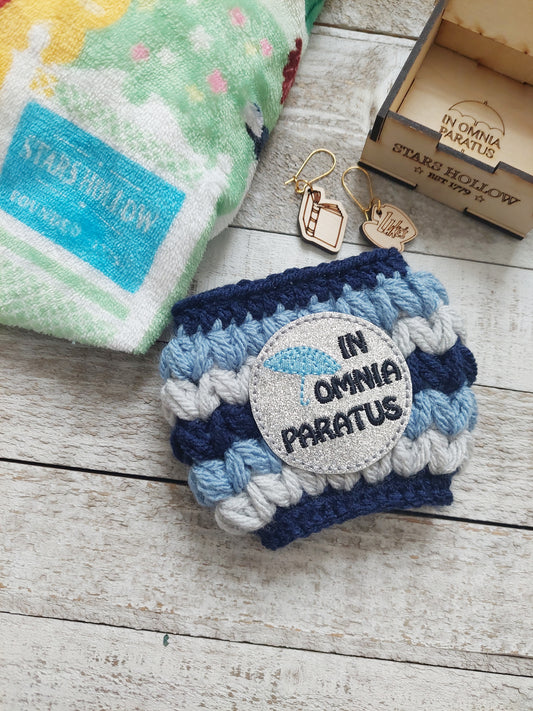 In Omnia Paratus Coffee Cozy