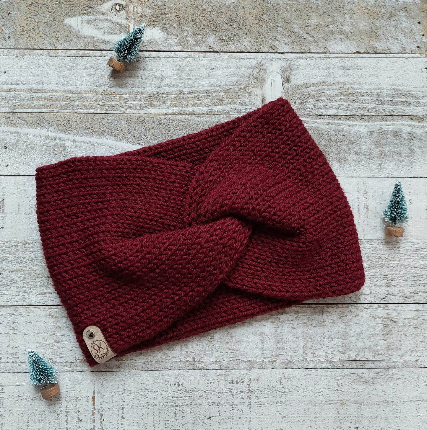 Knit Twist Headband - Holiday Colors