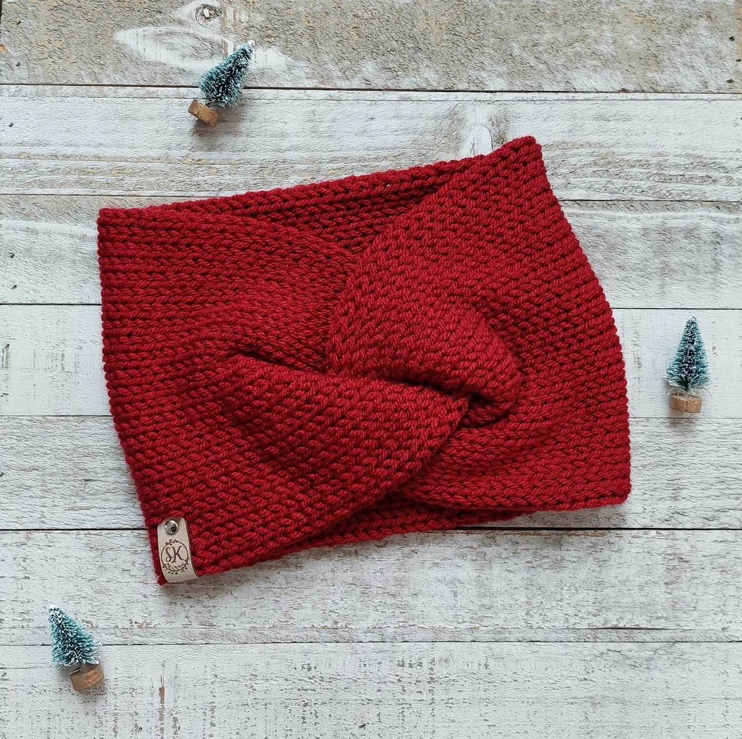 Knit Twist Headband - Holiday Colors