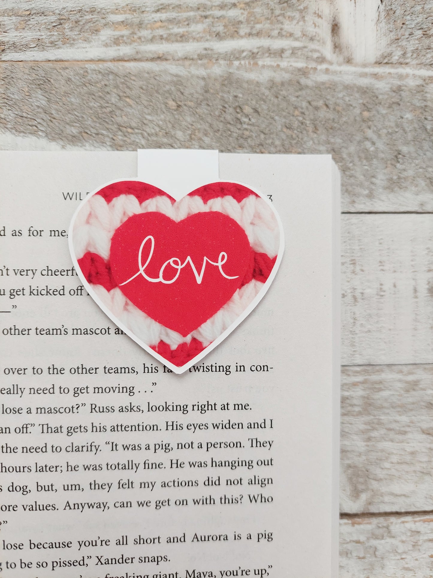 Love Heart Magnetic Bookmark