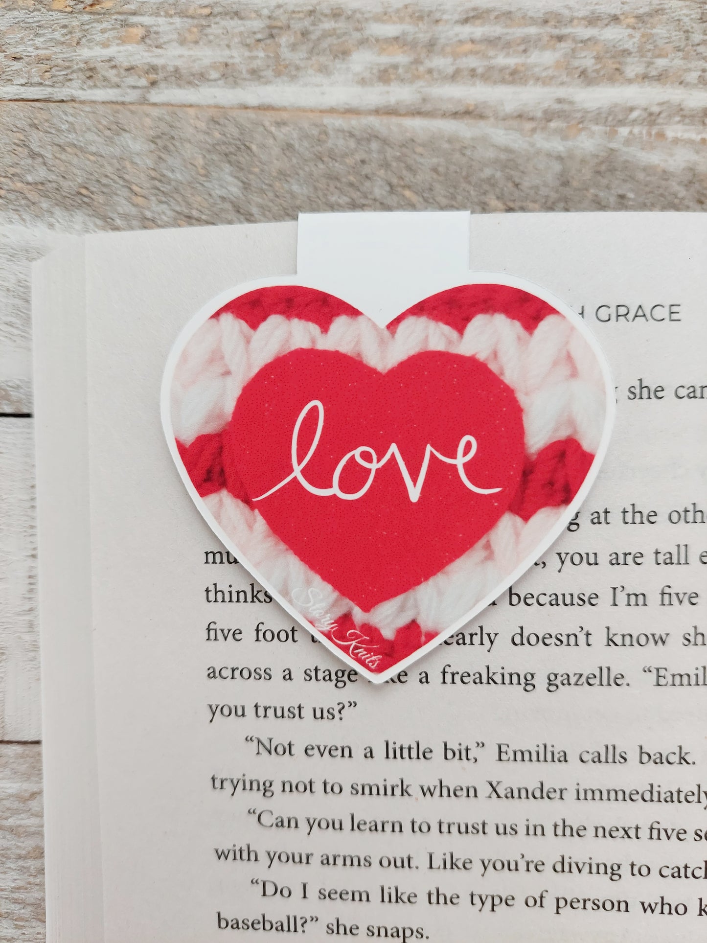 Love Heart Magnetic Bookmark