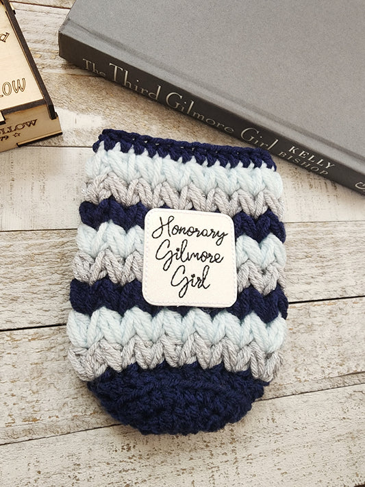 Blue & Gray Honorary Gilmore Girl Iced Coffee Cozy