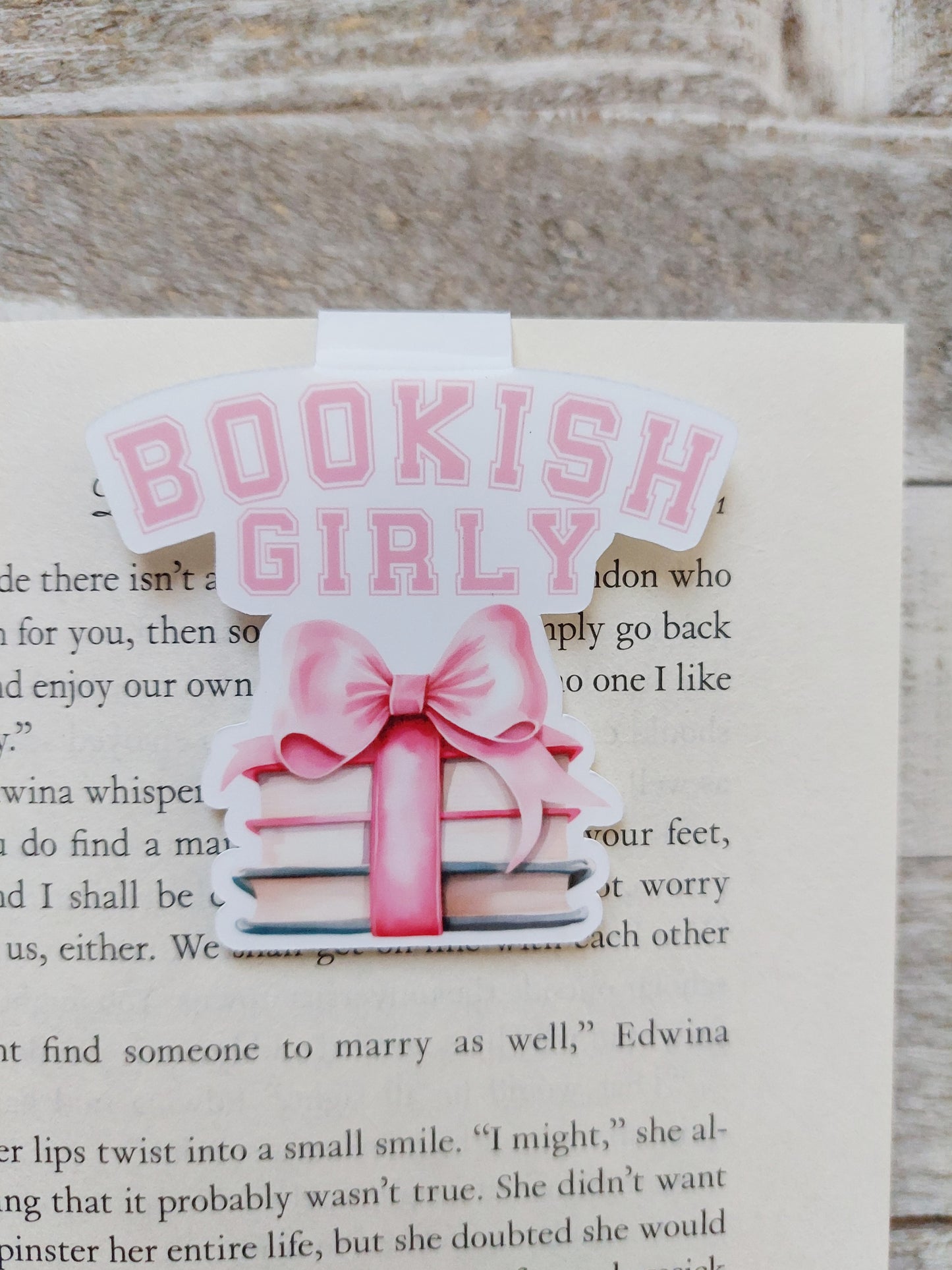 Bookish Girly Magnetic Bookmark