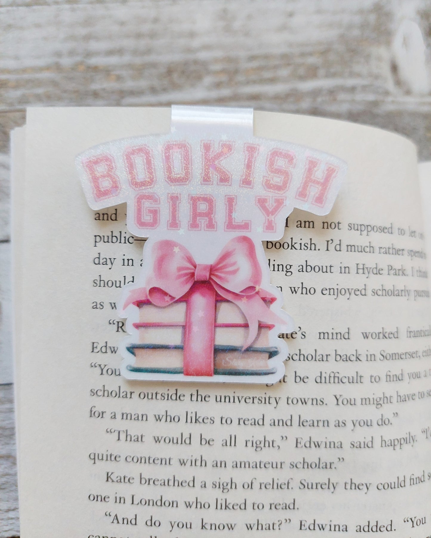 Bookish Girly Magnetic Bookmark