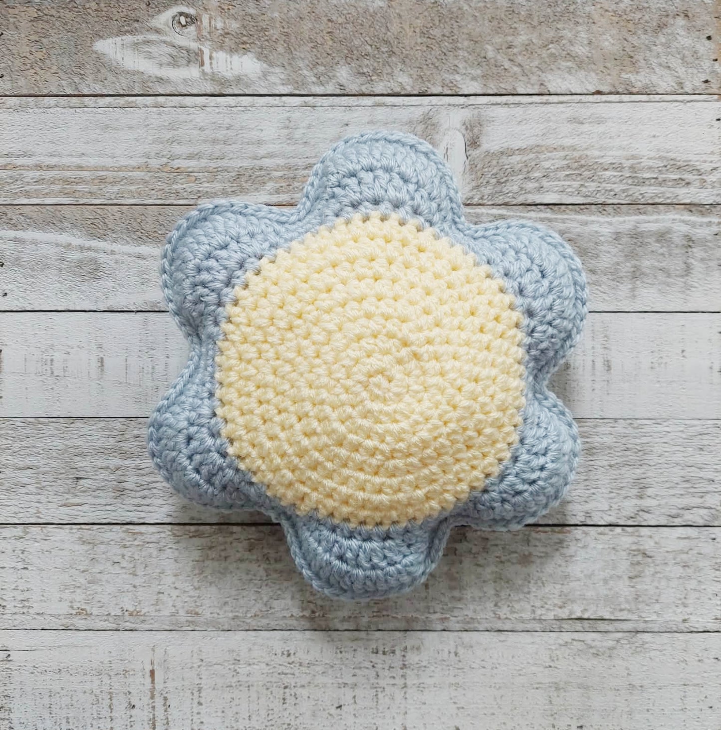 Blue Daisy Pillow
