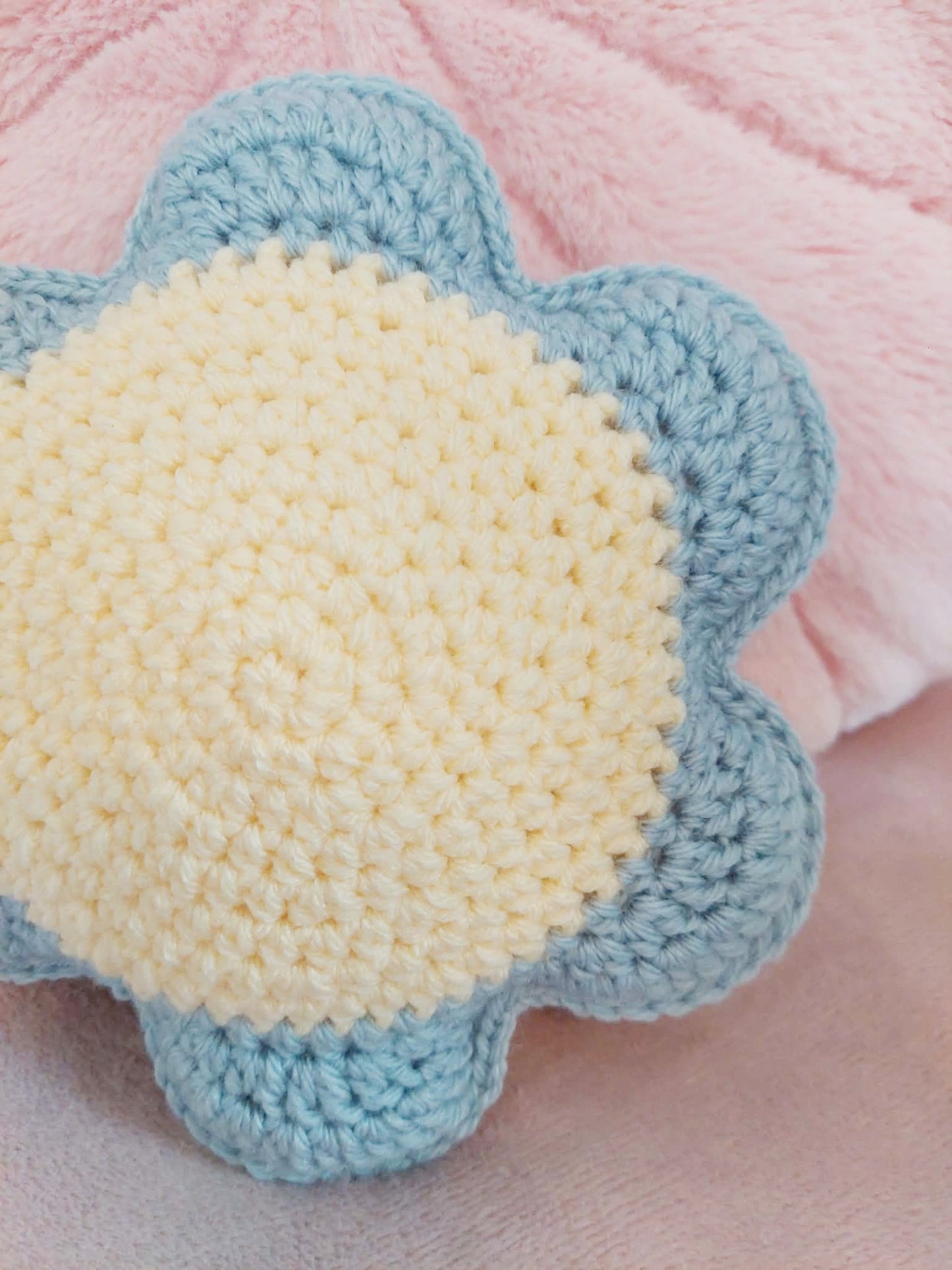 Blue Daisy Pillow