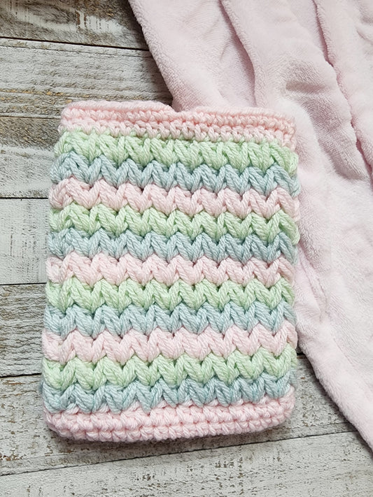 Mint, Pink, & Blue Stripes Kindle Sleeve