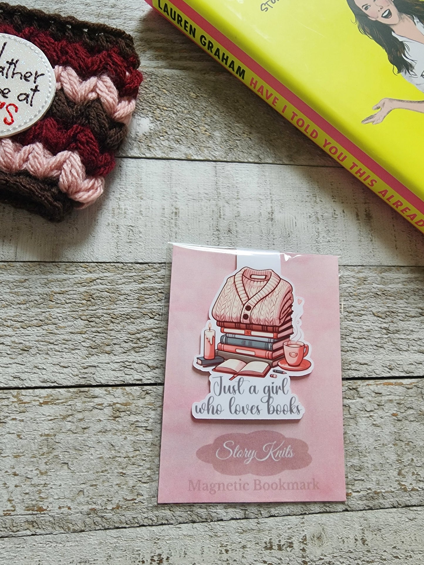 Just A Girl Who Loves Books Magnetic Bookmark