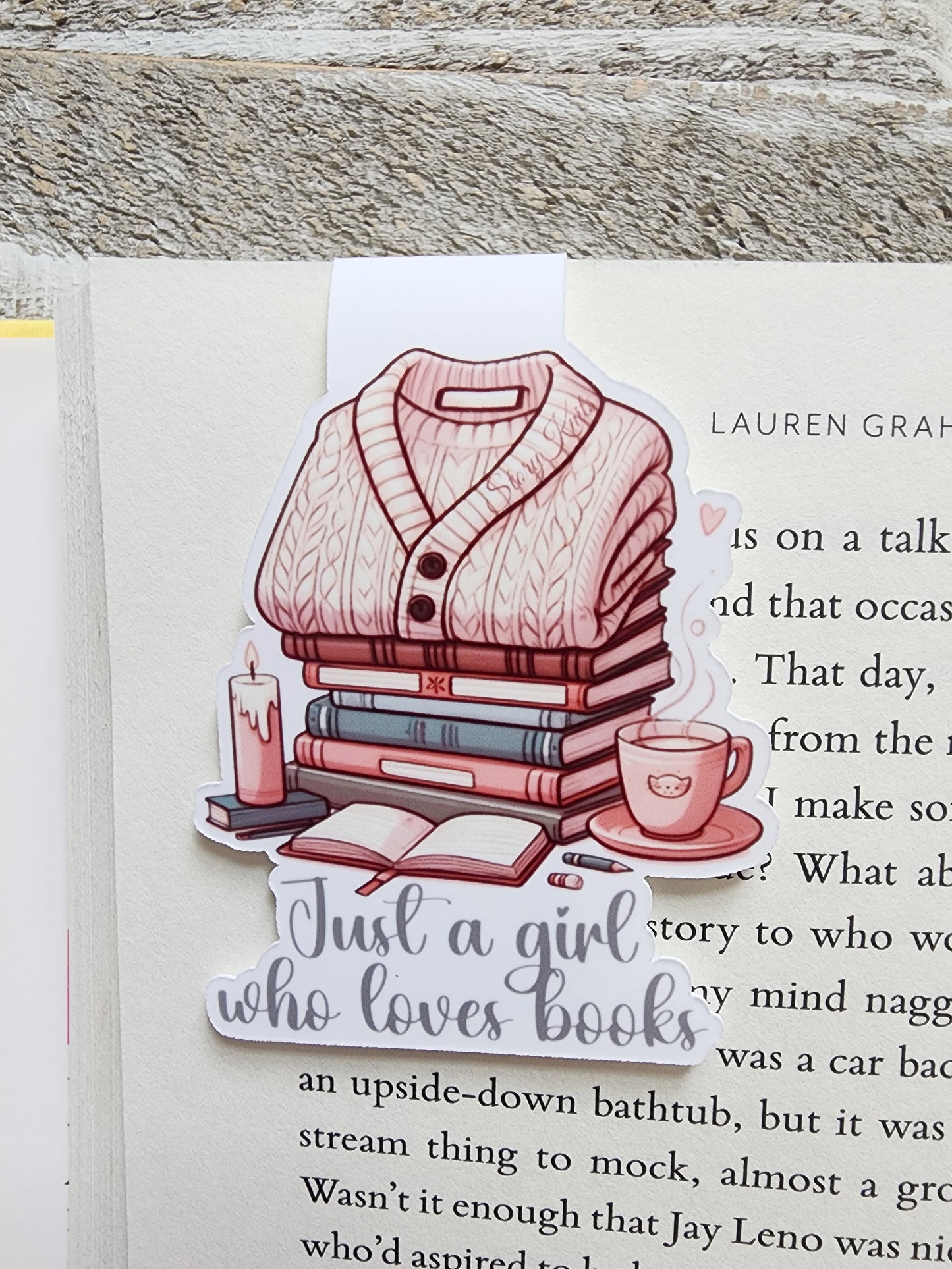 Just A Girl Who Loves Books Magnetic Bookmark