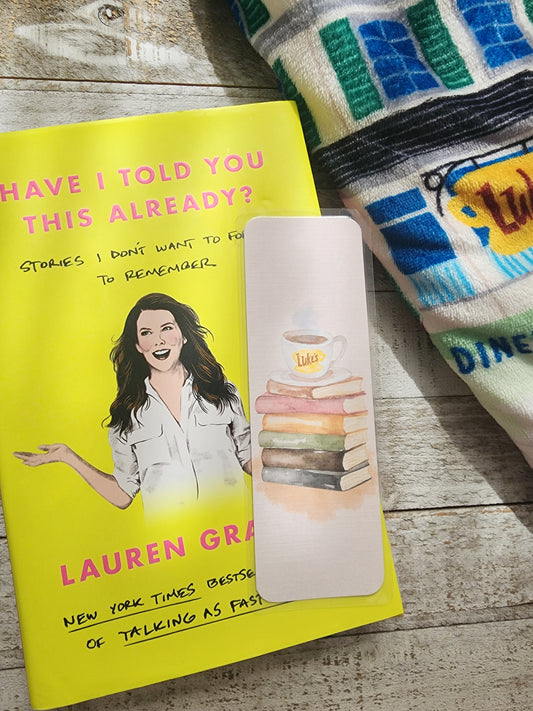 Luke's Coffee Mug Book Stack Bookmark