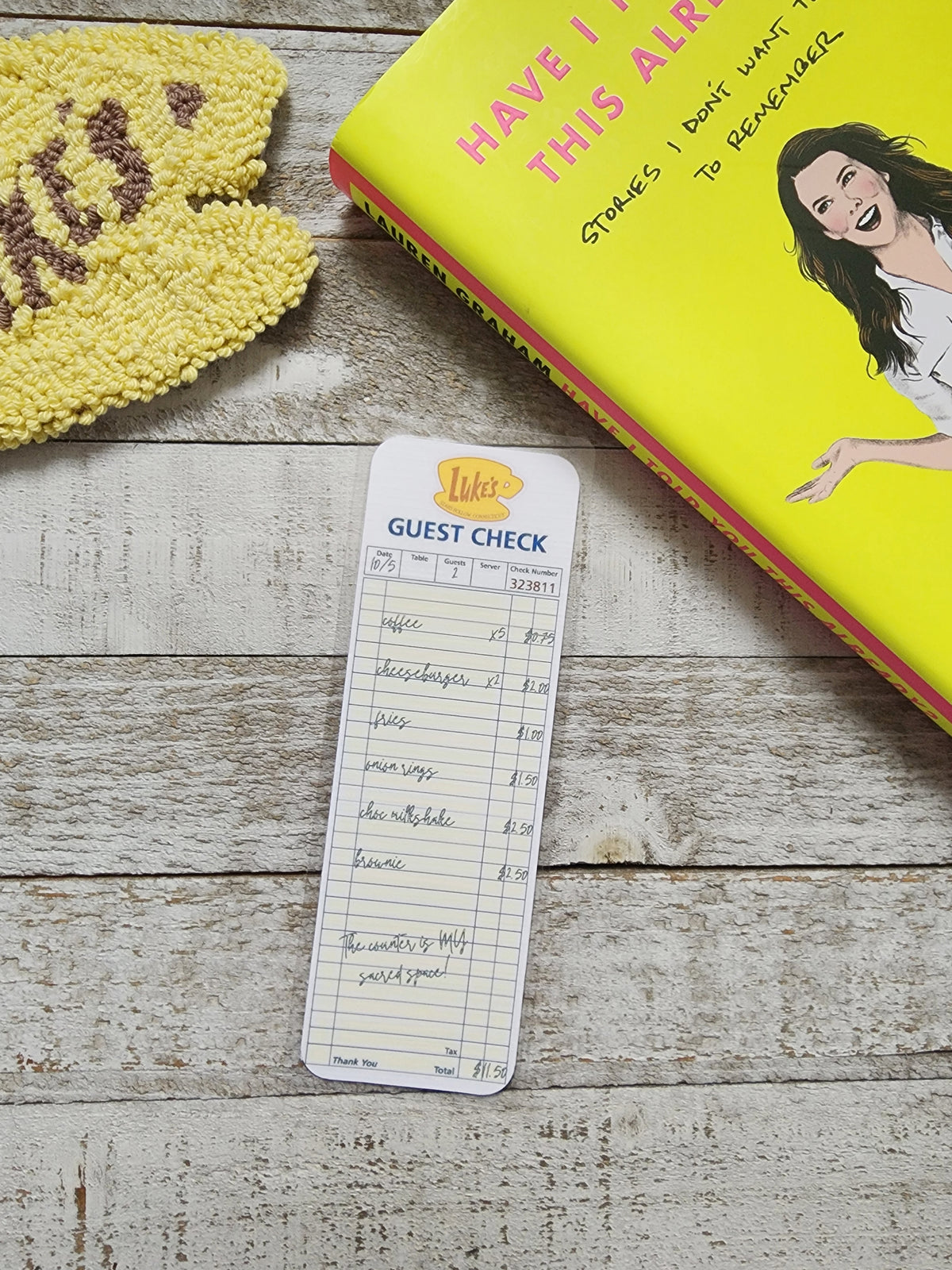 Luke's Menu & Guest Check Bookmarks (set of 2)
