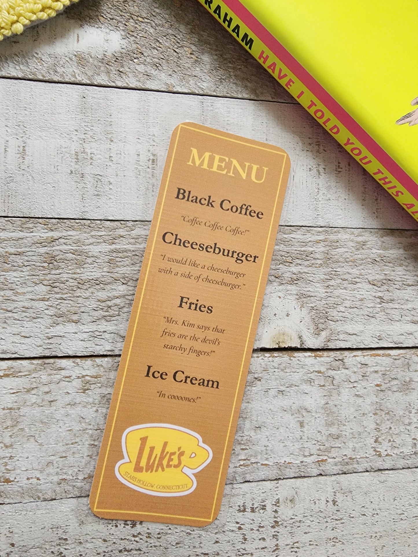 Luke's Menu & Guest Check Bookmarks (set of 2)