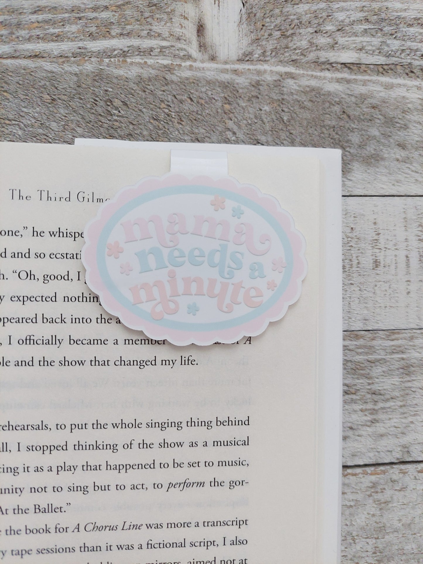 Mama Needs A Minute Magnetic Bookmark