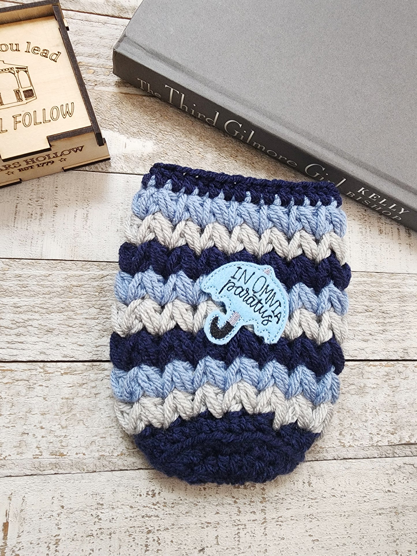 In Omnia Paratus Iced Coffee Cozy