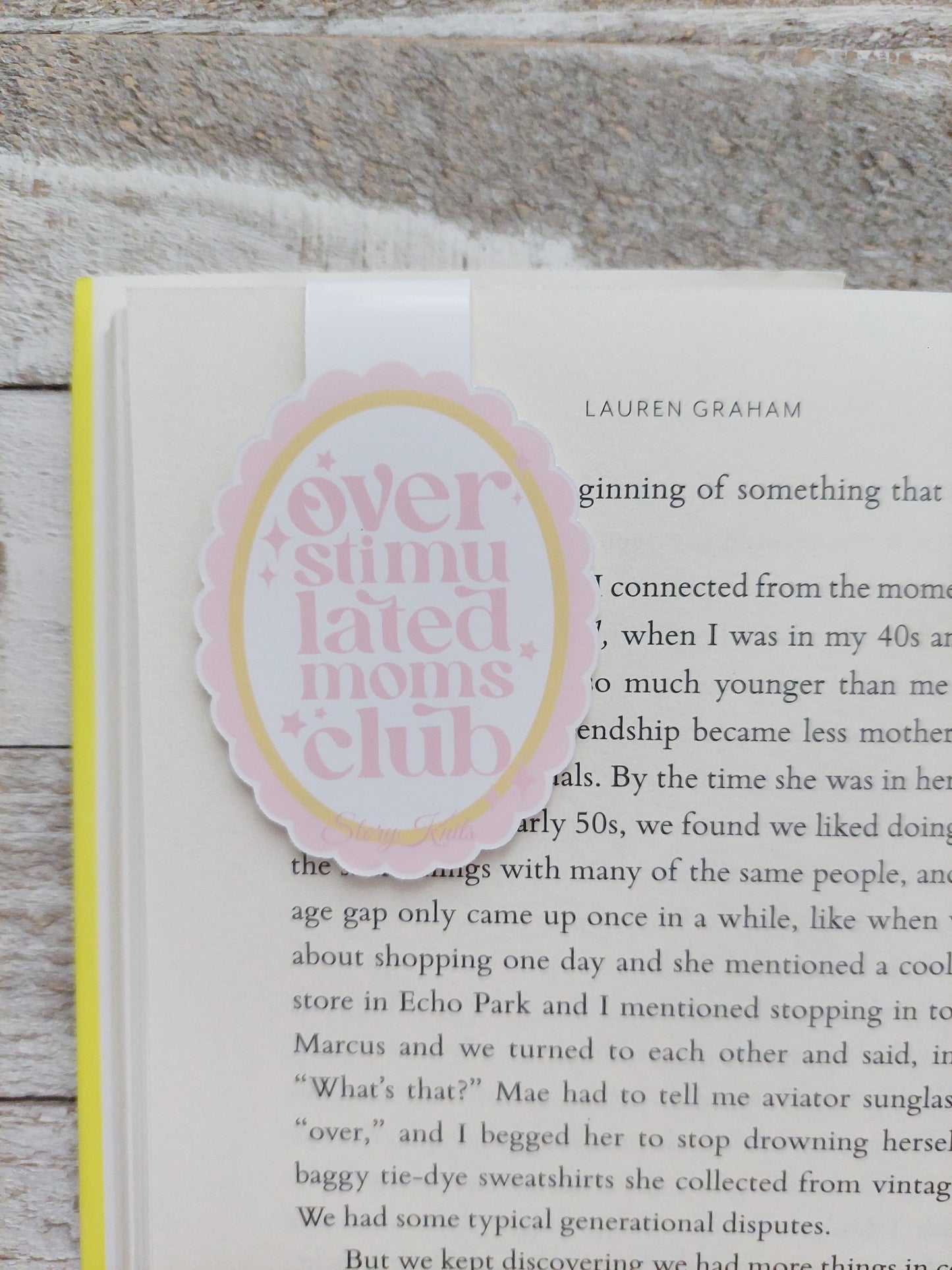 Overstimulated Mom's Club Magnetic Bookmark