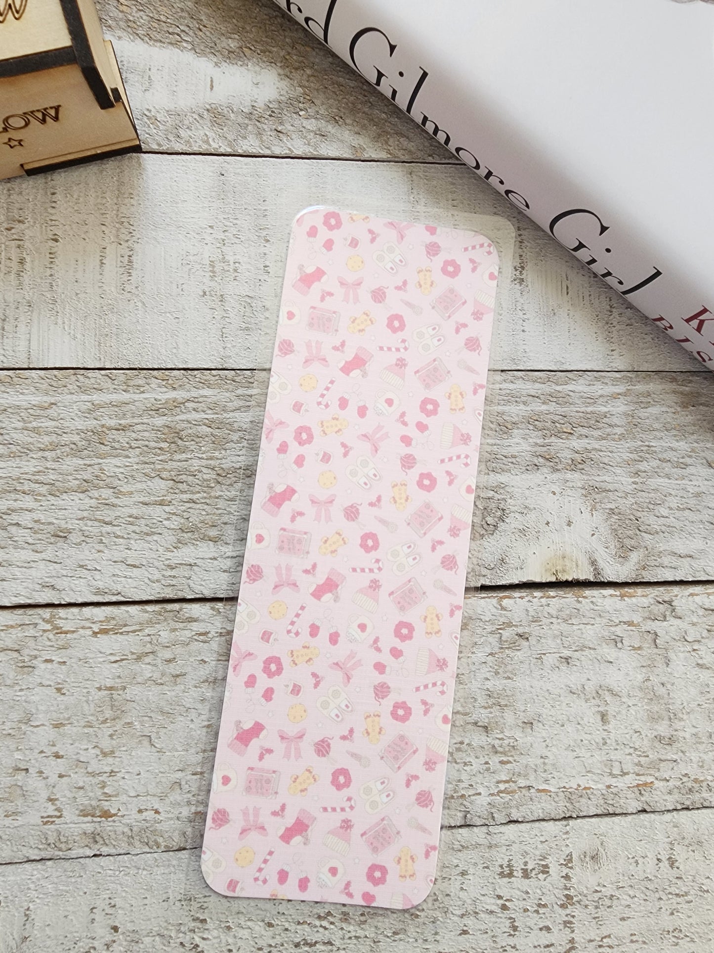 Pink Christmas Bookmark