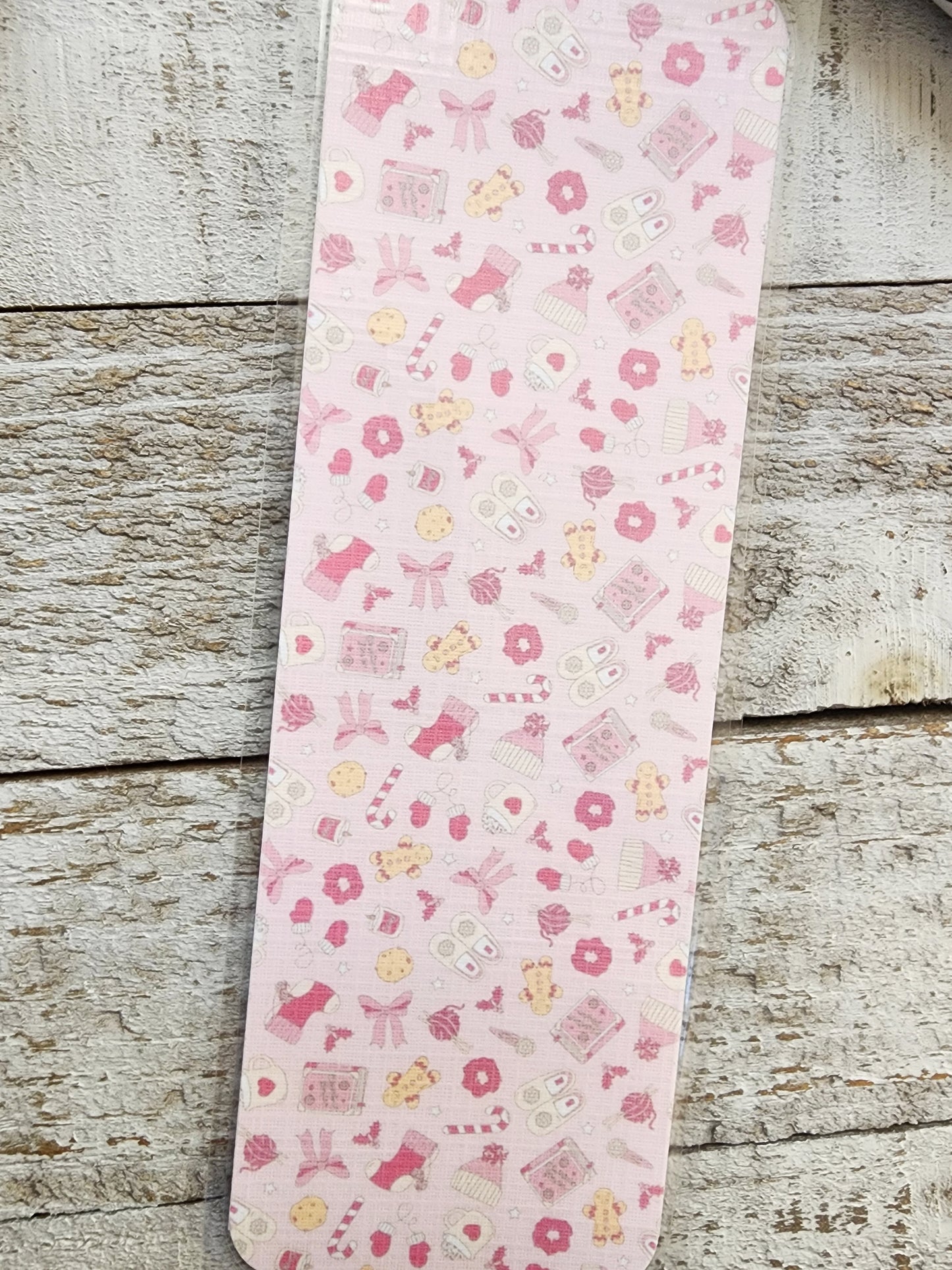 Pink Christmas Bookmark