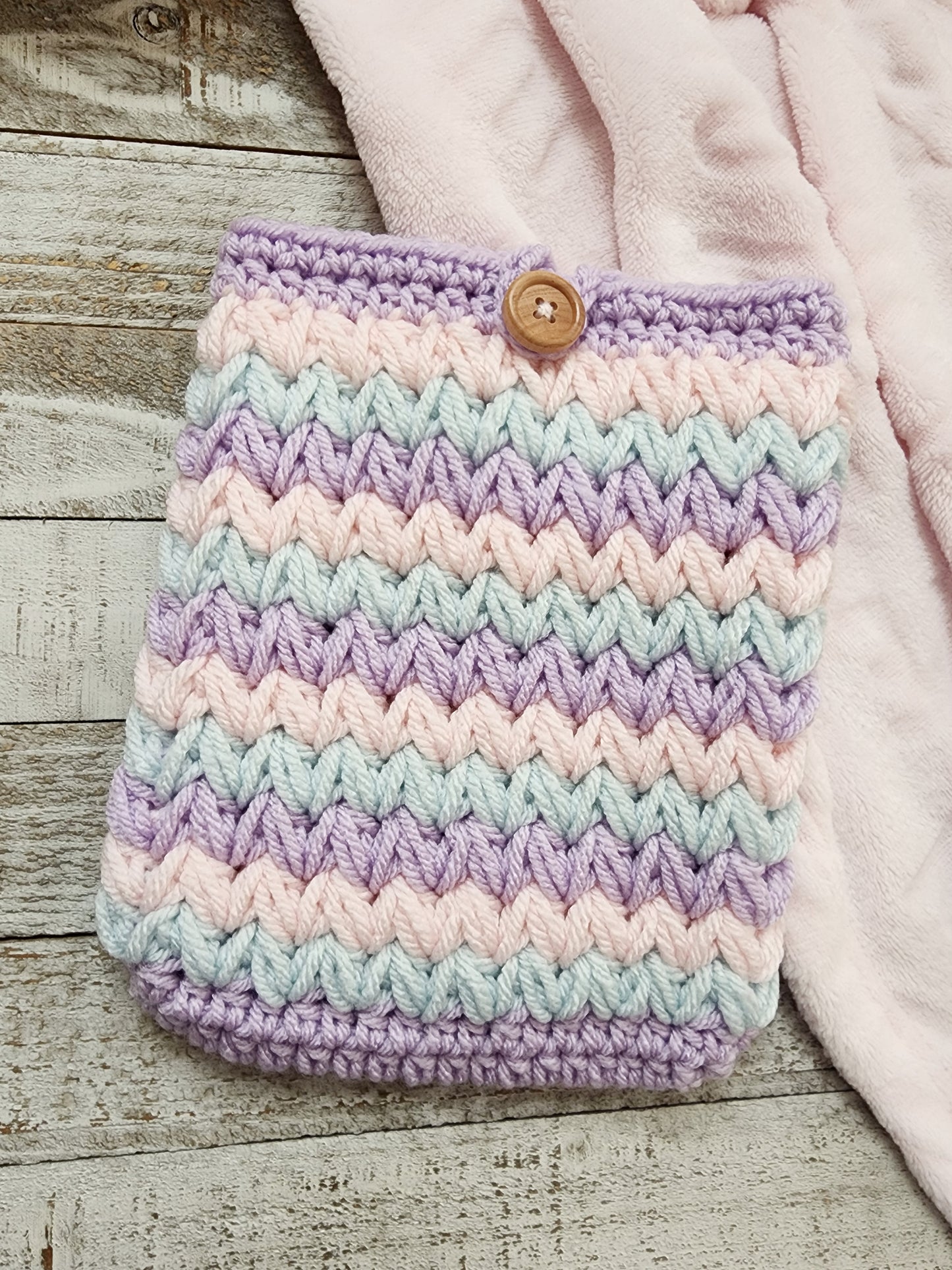Purple, Pink, & Blue Stripes Kindle Sleeve