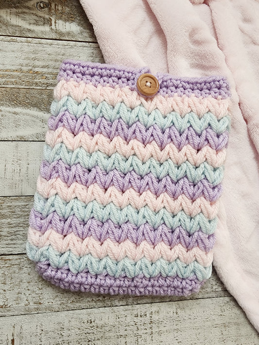 Purple, Pink, & Blue Stripes Kindle Sleeve