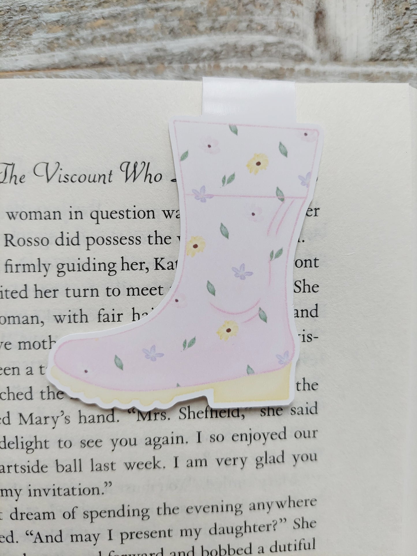Rainboot Magnetic Bookmark