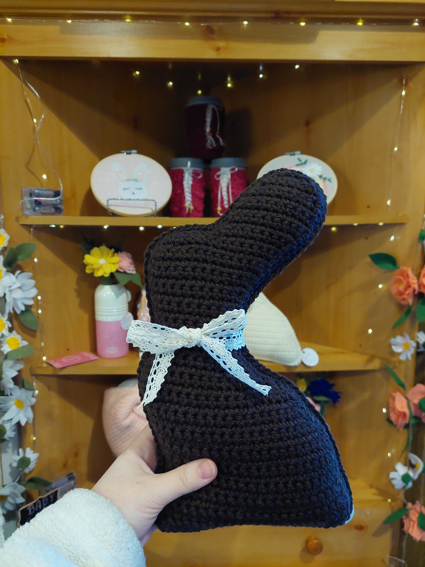 Large 'Chocolate' Crochet Bunny
