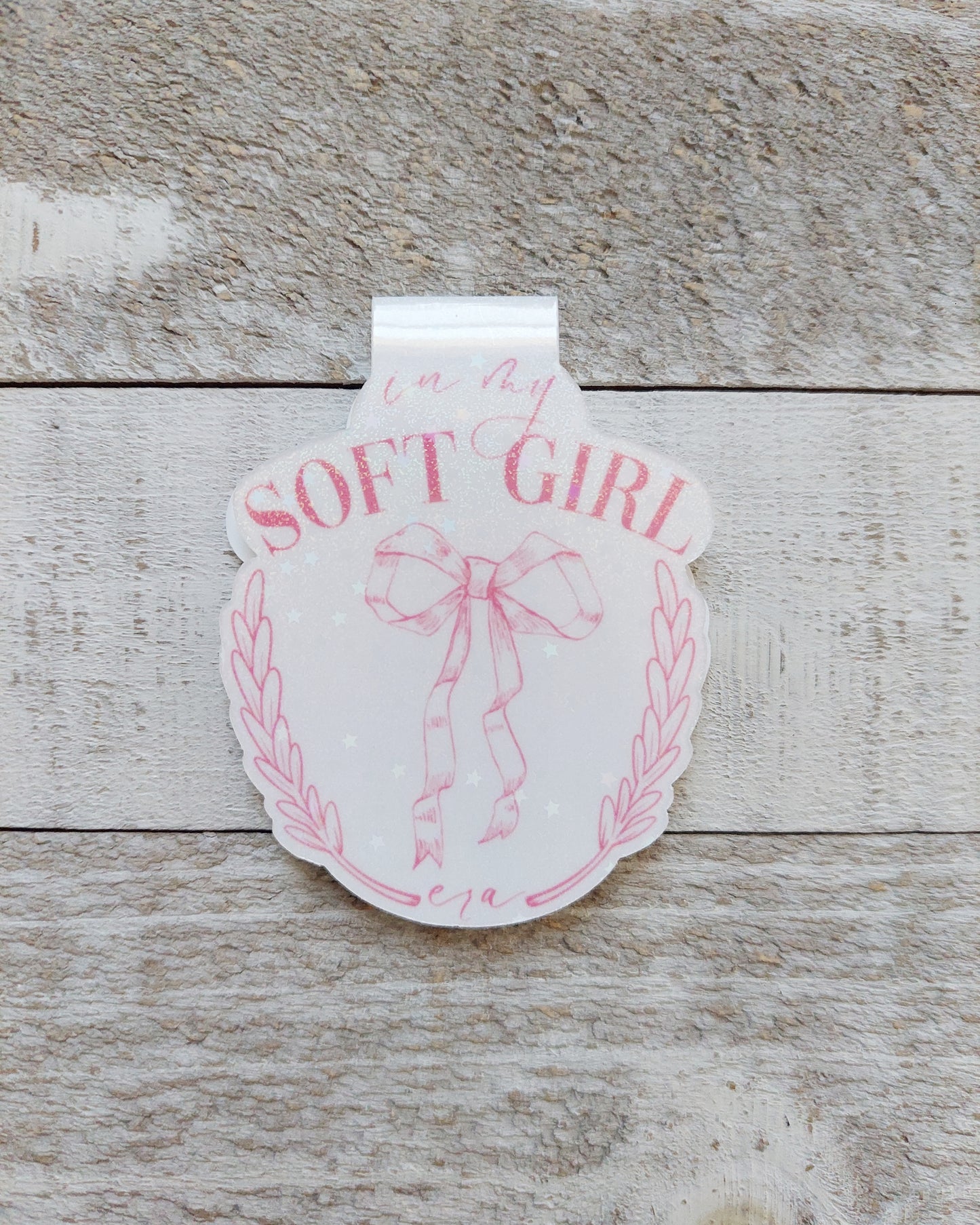 Soft Girl Magnetic Bookmark