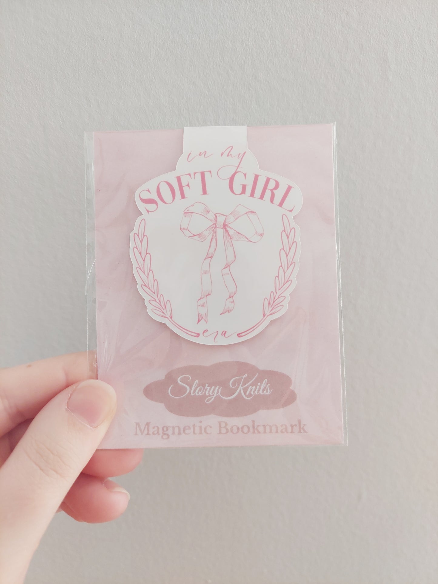 Soft Girl Magnetic Bookmark