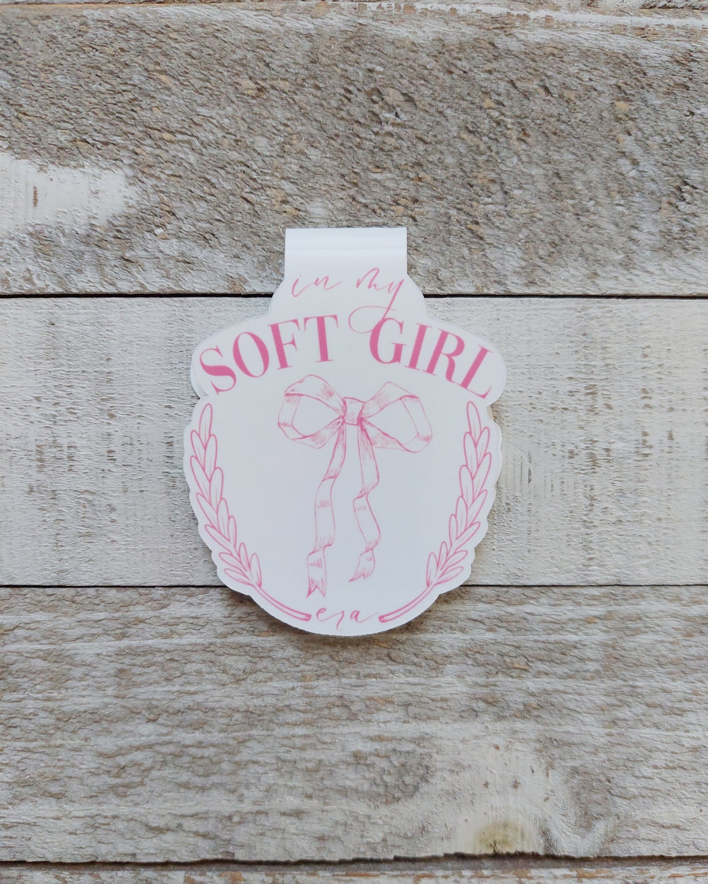 Soft Girl Magnetic Bookmark