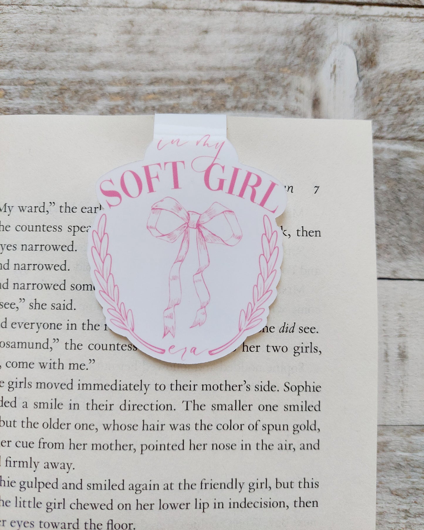 Soft Girl Magnetic Bookmark