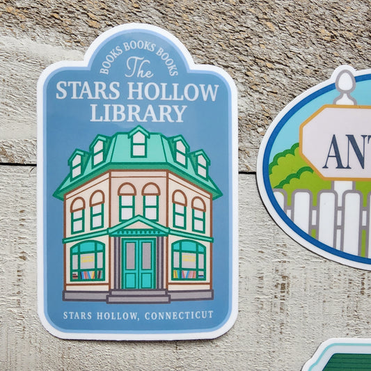 Stars Hollow Library Sticker