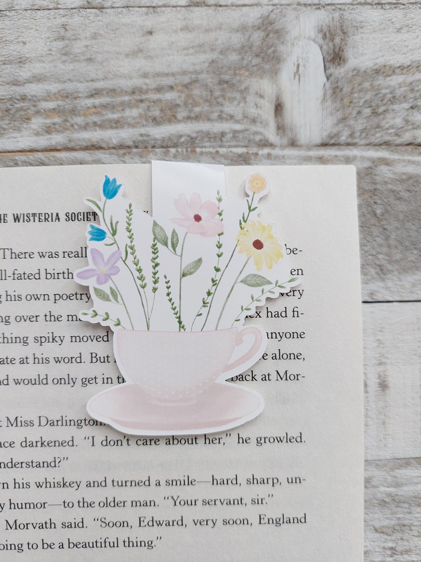 Teacup Magnetic Bookmark