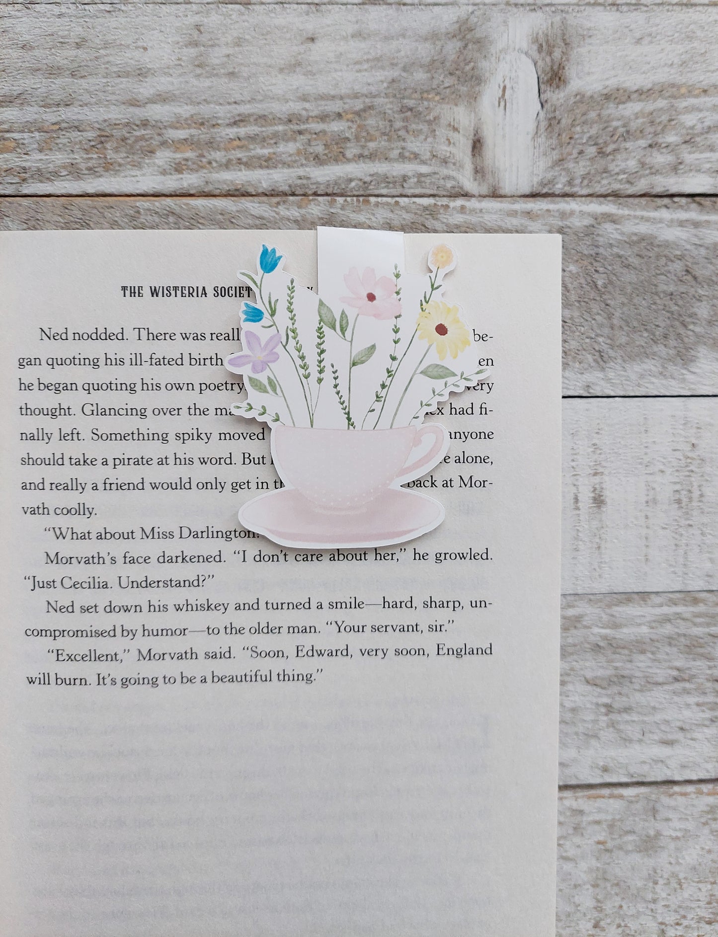Teacup Magnetic Bookmark